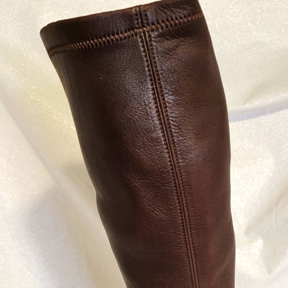 CHANEL Brown Lambskin Pull On Boots 37 - Picture 12 of 12